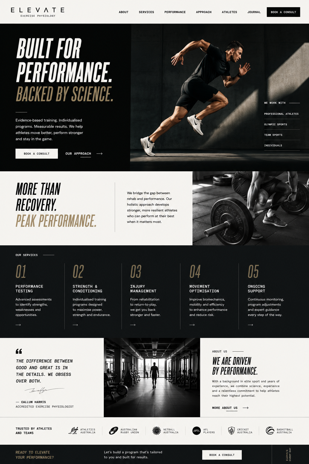 Exercise Physiology concept design by Make It Media
